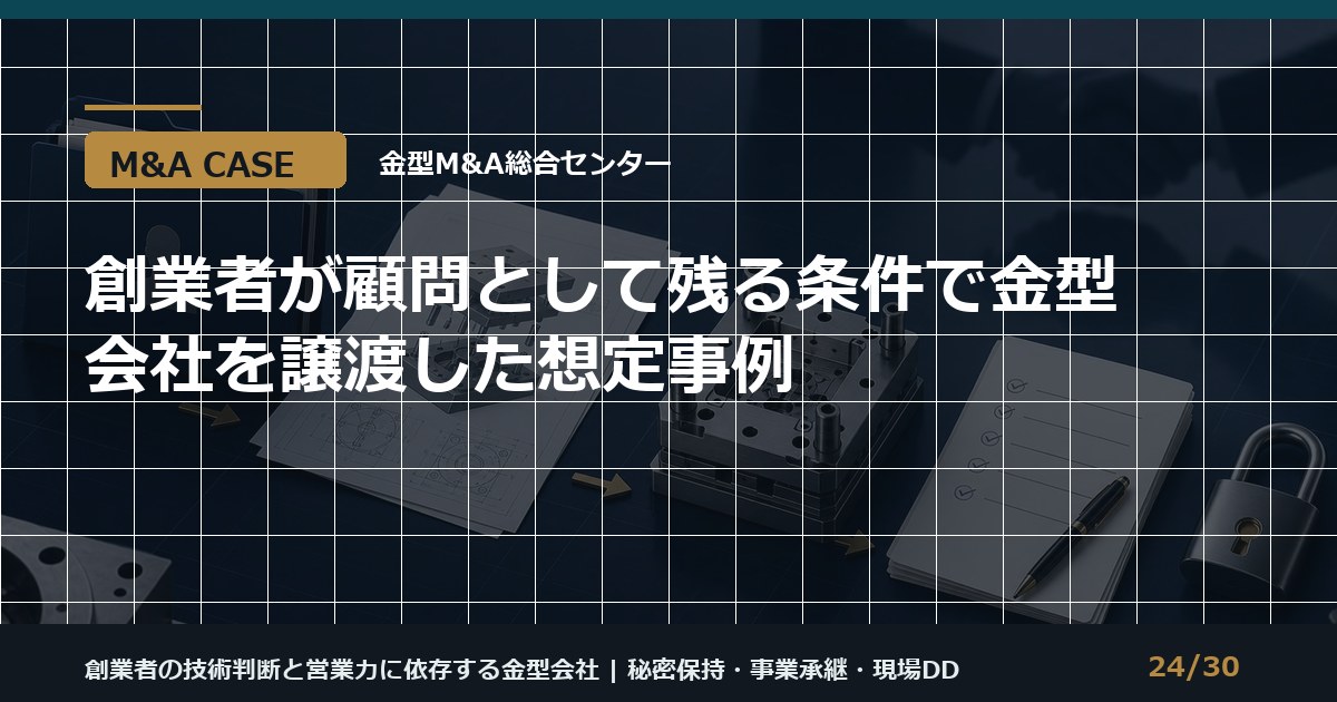 創業者顧問型の承継事例のアイキャッチ画像