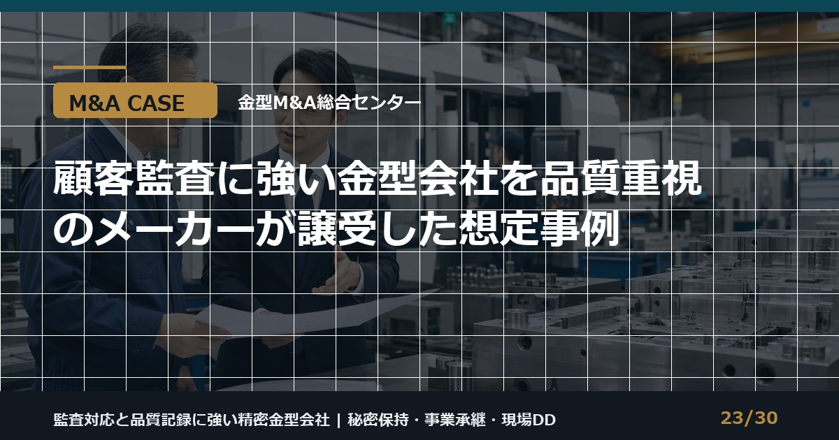 顧客監査に強い会社のM&Aのアイキャッチ画像