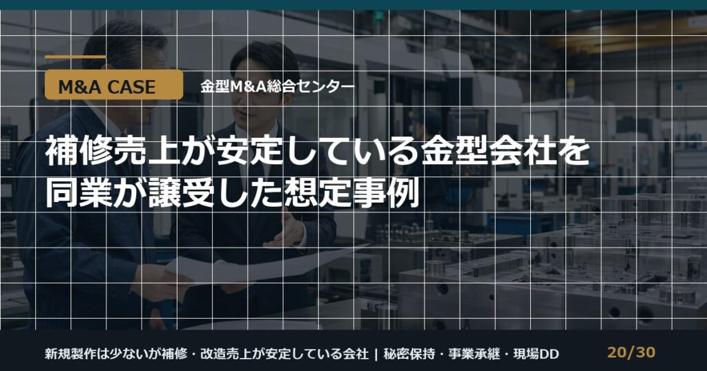補修売上型会社の譲渡のアイキャッチ画像